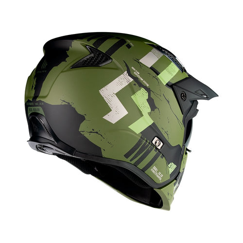 MT Streetfighter Skull A16 Matt Green