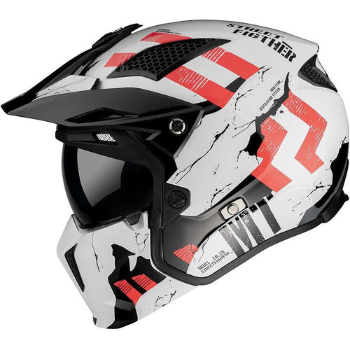 MT Streetfighter Skull A0 Gloss Pearl White