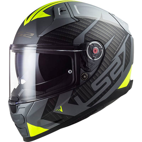 LS2 FF811 VECTOR II Spiltter Matt Titan Hi-Viz Yellow