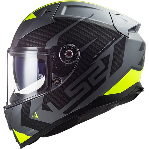 LS2 FF811 VECTOR II Spiltter Matt Titan Hi-Viz Yellow