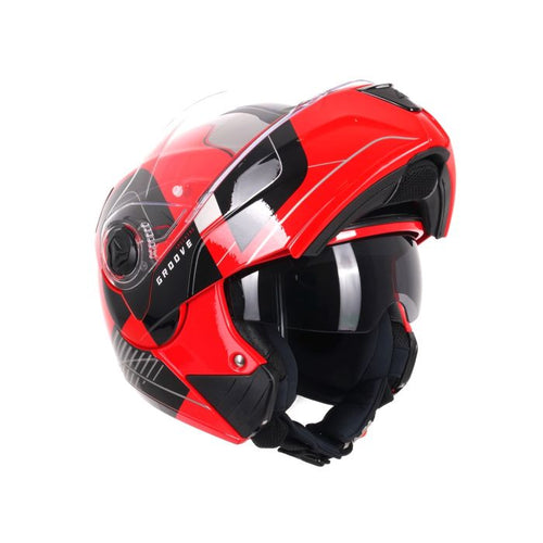 Airoh Specktre Flip-Front Helmet - Groove Red Gloss