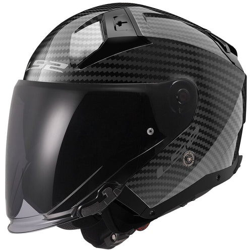 LS2 OF603 INFINITY II Carbon Solid Gloss Black/Grey
