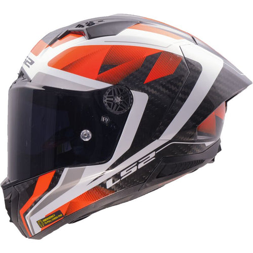 LS2 FF805 Carbon Thunder GP Aero Raute White/Red