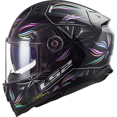 LS2 FF811 VECTOR II Spiltter Tropical Black/White