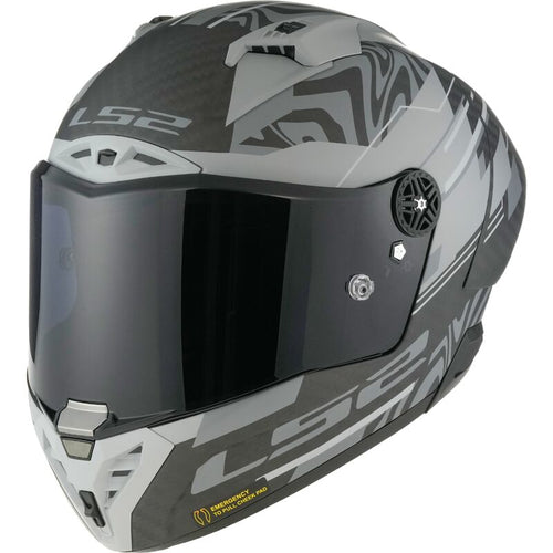 LS2 FF805 Carbon Thunder GP Aero Polar Matt Black