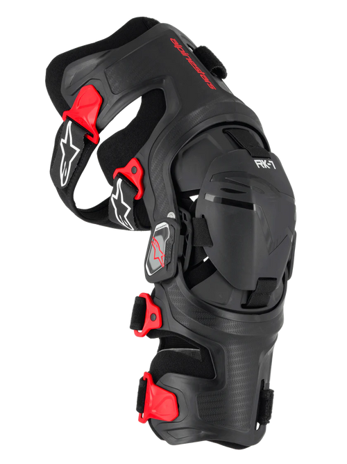 Rk-7 Plasma Knee Braces - M + Knee Brace L/XL ( Black / White)