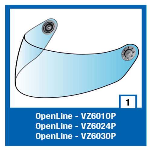 Shark Clear Visor S600/S700/OPEN/S900