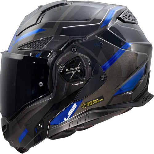 LS2 FF901 ADVANT X Spectrum Gloss Black/Titan Blue