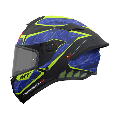 MT Targo S Surt B13 Matt Black Blue Yellow