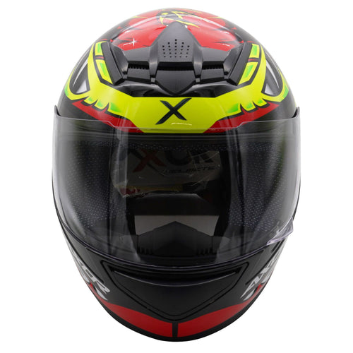 Axor Rage Full Face Helmet - Python Gloss Red/ Yellow/ Black