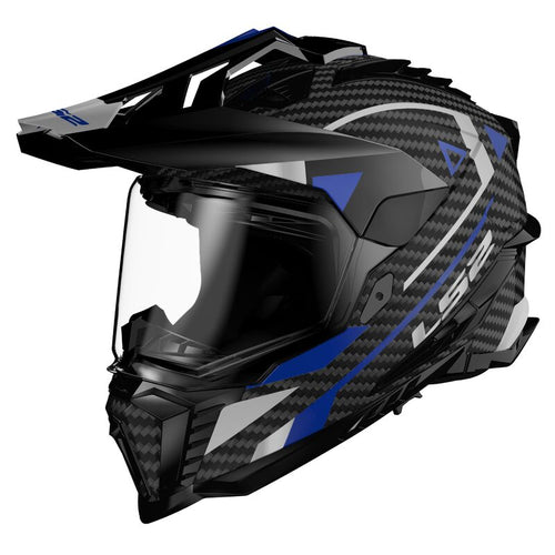 LS2 MX701 EXPLORER Carbon Adventure Gloss Blue