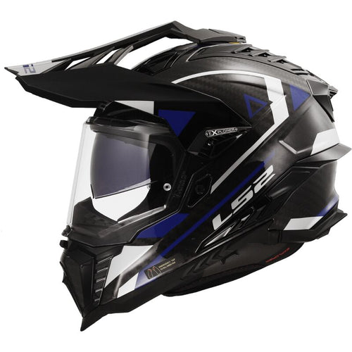 LS2 MX701 EXPLORER Carbon Adventure Gloss Blue