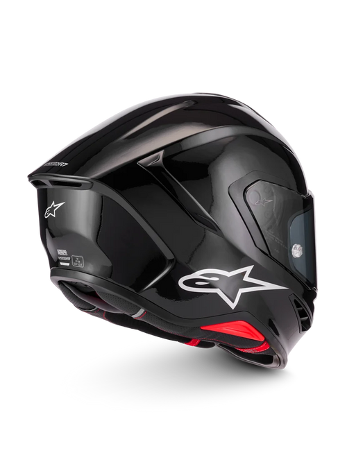 Alpinestars Supertech R7 Solid Gloss Black Helmet -Pre-order 16th October