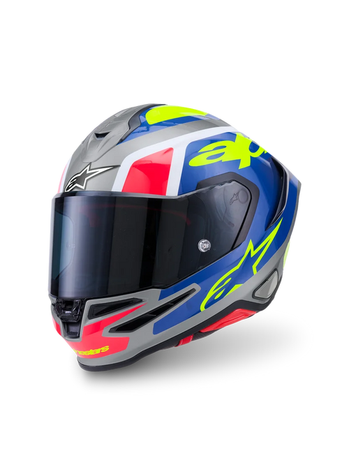 Alpinestars Supertech R7 Lumen Silver pink yellow fluo Helmet -Pre-order 16th October