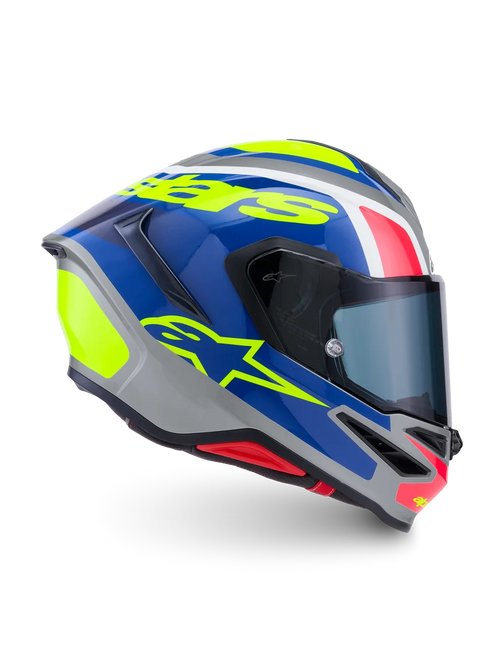 Alpinestars Supertech R7 Lumen Silver pink yellow fluo Helmet -Pre-order 16th October