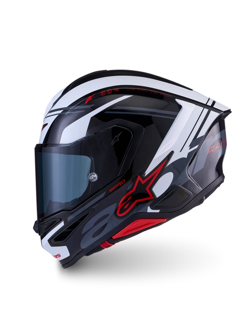 Alpinestars Supertech R7 A-Core Black White Red Helmet -Pre-order 16th October