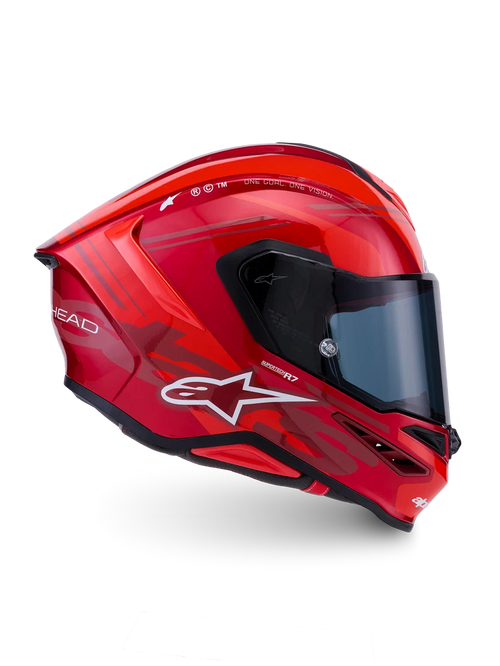 Alpinestars Supertech R7 A-Core Red White Glossy Helmet -Pre-order 16th October