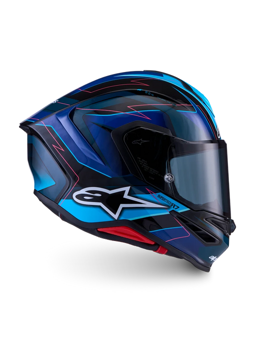 Alpinestars Supertech R7 Kinetis Blue / Pink Helmet -Pre-order 16th October
