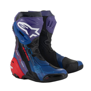 Alpinestars Supertech R Martinator R01 Vented Boots Blue/Purple/Red Black