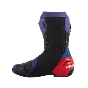 Alpinestars Supertech R Martinator R01 Vented Boots Blue/Purple/Red Black