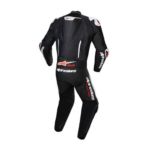 Alpinestars GP-R7 1 PC Leather Suit Black White Red Fluo