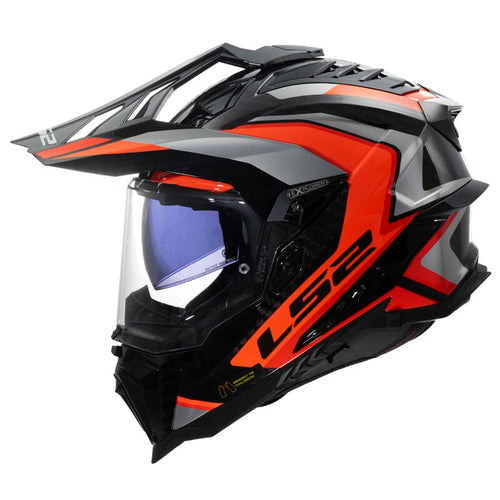 LS2 MX701 EXPLORER Carbon Frontier II Orange