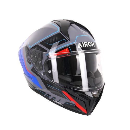 Airoh Matryx Helmet - Rocket Blue/Red Gloss