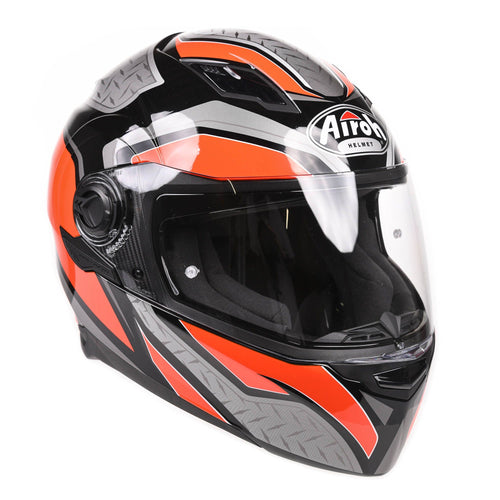 Airoh Helmet Movement S Full Face - Steel Orange Gloss