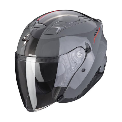 Scorpion EXO 230 SR Cement Grey Red