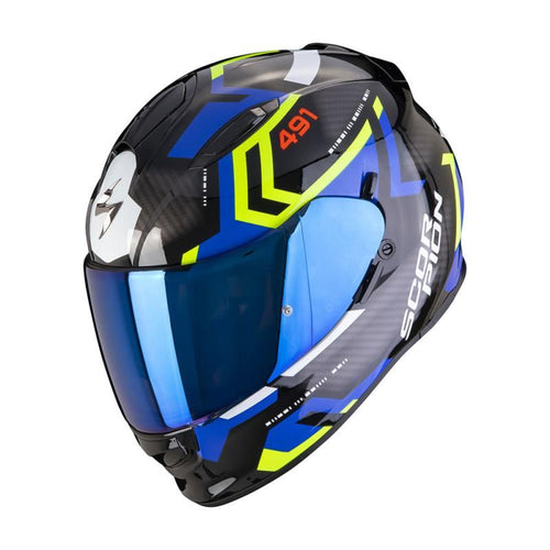 Scorpion EXO 491 Spin Black/Blue/Yellow