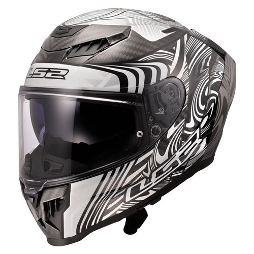 LS2 FF807 Dragon Trax Gloss Enthum Silver