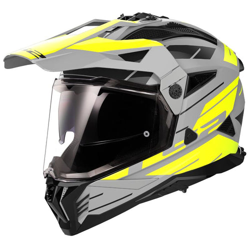 LS2 MX702 PIONEER II Namib Matt Grey/Hi-Vis Yellow