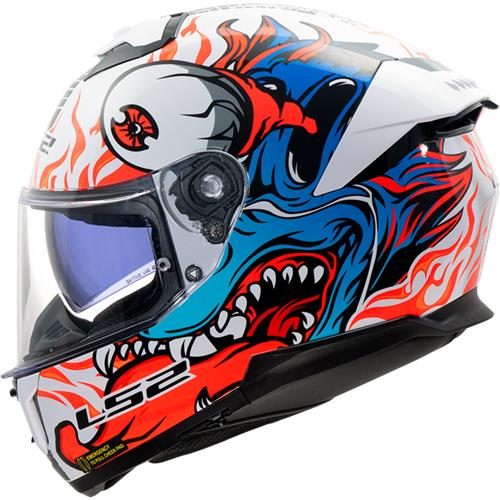 LS2 FF808 STREAM II Inferno White/Blue