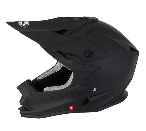 Vcan V321 Matt Black Motocross Helmet