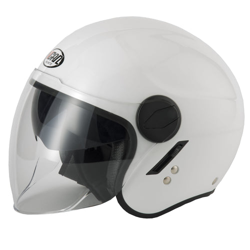 Vcan H595 Gloss White Helmet