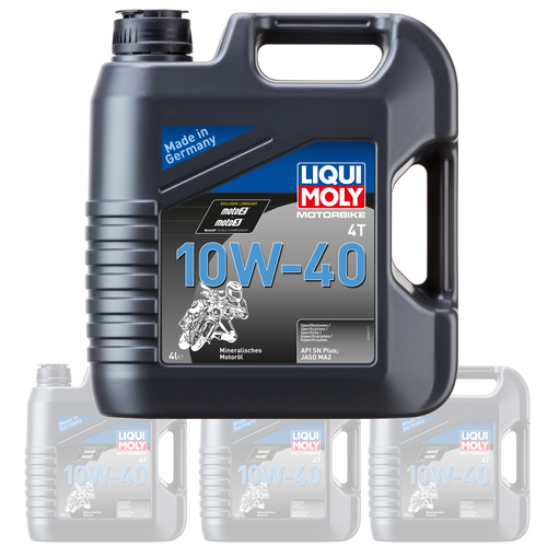 Liqui Moly Oil 4 Stroke - 10W-40 Street 4L [3046] (Box Qty 4)