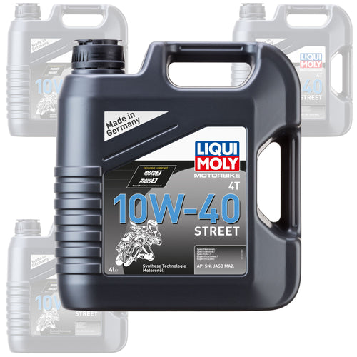 Liqui Moly Oil 4 Stroke - Semi Synth - Street - 10W-40 4L 1243 (Box Qty 4)