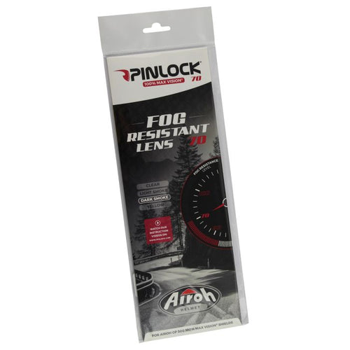 Pinlock Original 70 Fog Resistant Lens Insert - Dark Smoke - Suitable for Airoh Specktre/Rides Models