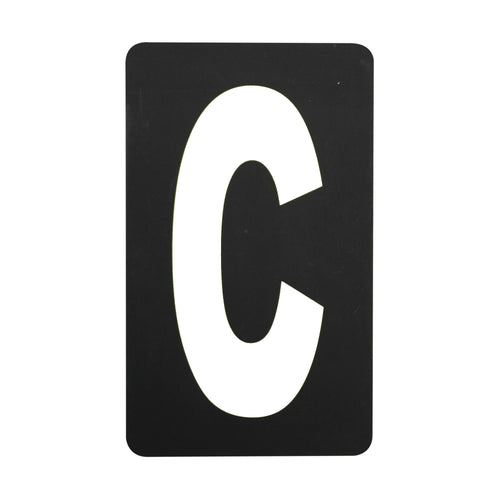 Spare White Letter For BikeTek Pitboard - 'C'