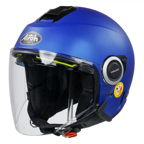 Airoh Helios Urban Jet Helmet - Matt Blue