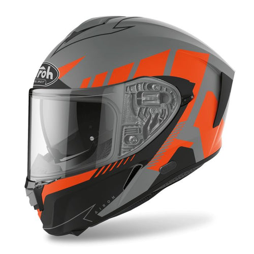 Airoh Spark 'Rise' Motorcycle Road Helmet - Orange Matt