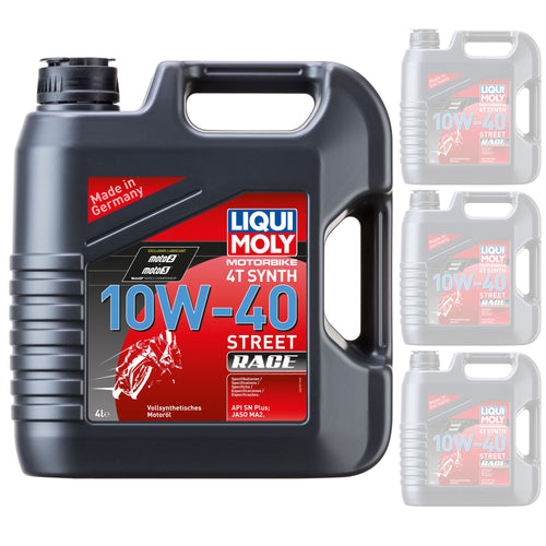 Liqui Moly Oil 4 Stroke - Fully Synth - Street Race - 10W-40 4L [20754] (Box Qty 4)