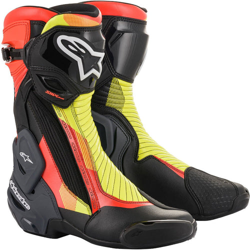 Alpinestars Smx Plus V2 Boots Blk/Red/Flu/Gry - 36