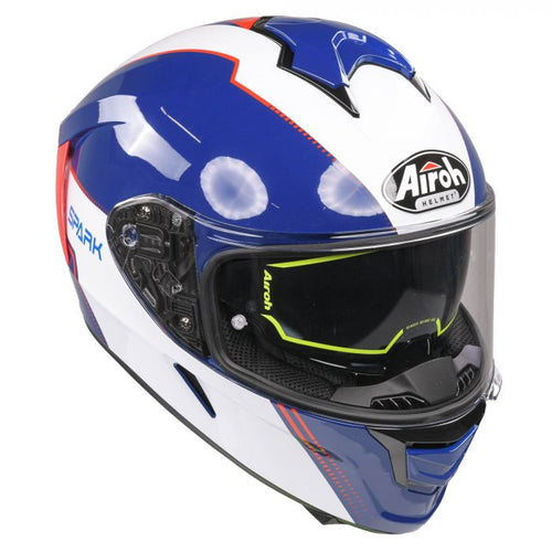 Airoh Spark Flow Helmet - Blue/Red