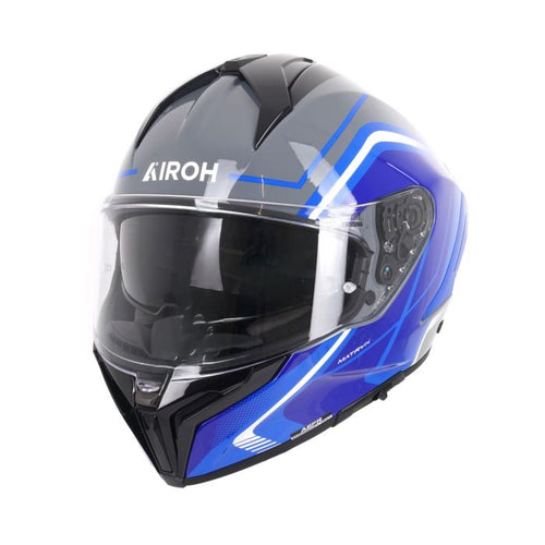 Airoh Matryx Helmet - Wide Blue Gloss