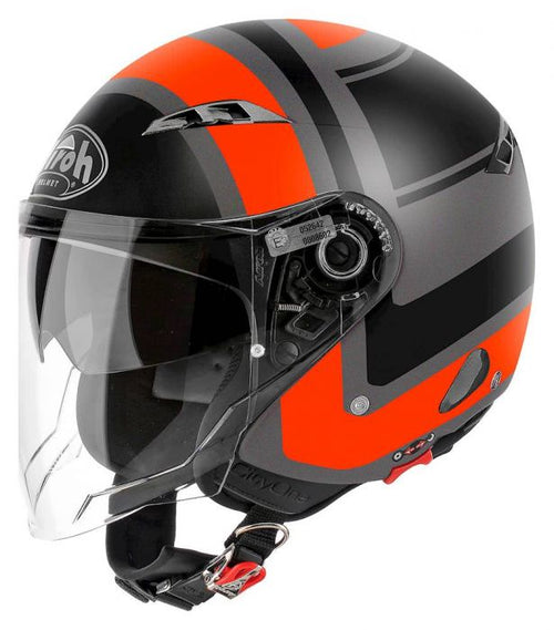 Airoh Helmet City One Jet -Wrap Orange Matt