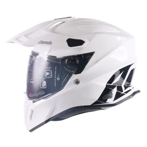 Airoh Commander Adventure Helmet - White Gloss