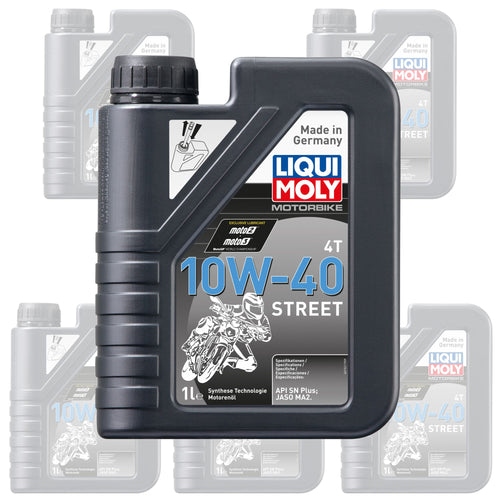 Liqui Moly Oil 4 Stroke - Semi Synth - Street - 10W-40 1L [1521] (Box Qty 6)