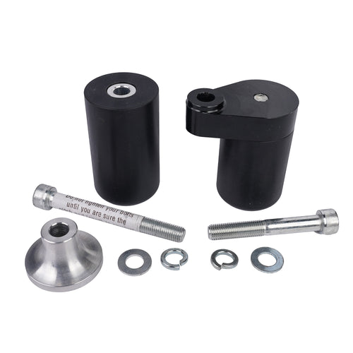 BikeTek Black STP Crash Protector For Kawasaki ZX6R/RR 07-08