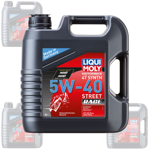 Liqui Moly Oil 4 Stroke - Fully Synth - Street Race - 5W-40 4L [1685] (Box Qty 4)